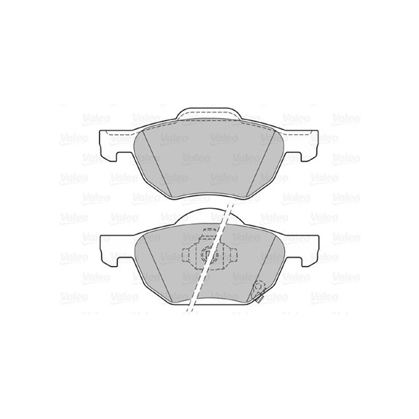 Bromsbeläggsats, Framaxel Valeo 301824 VALEO Bromsbeläggsats, Framaxel Valeo 301824 VALEO