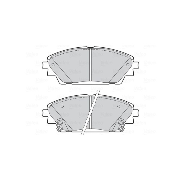 Bromsbeläggsats, Framaxel Valeo 302285 VALEO