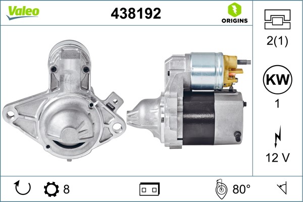 Startmotor 12V Valeo 438192 VALEO