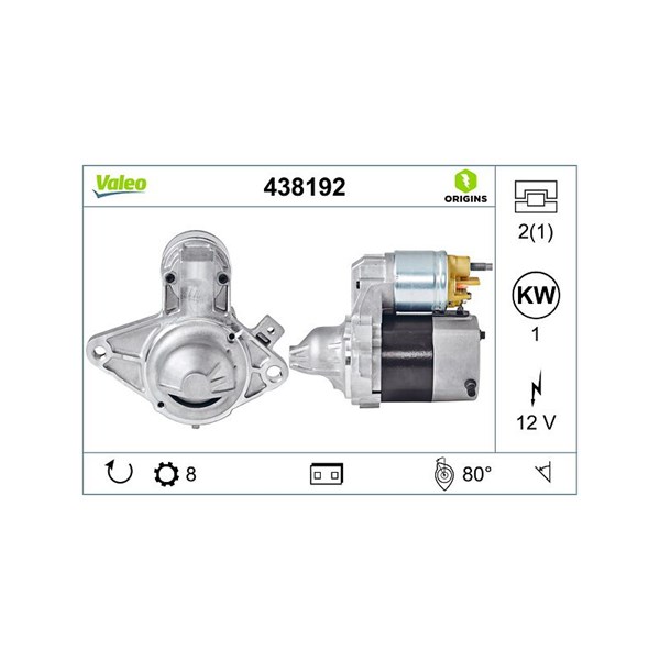 Startmotor 12V Valeo 438192 VALEO