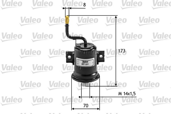 Bränslefilter Valeo 587221 VALEO