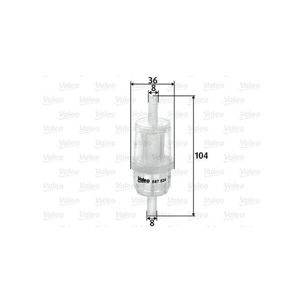 Bränslefilter Valeo 587524 VALEO