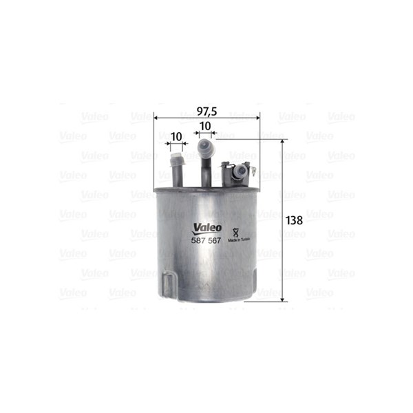 Bränslefilter Valeo 587567 VALEO