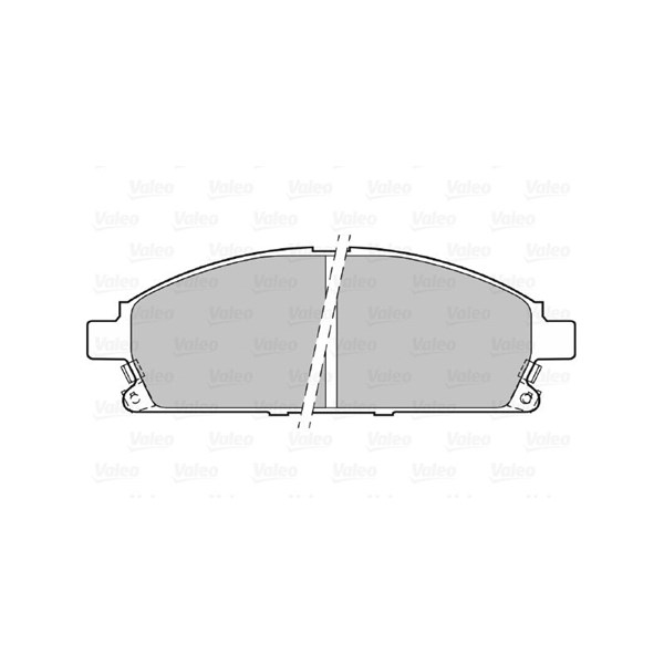 Bromsbeläggsats, Framaxel Valeo 598452 VALEO