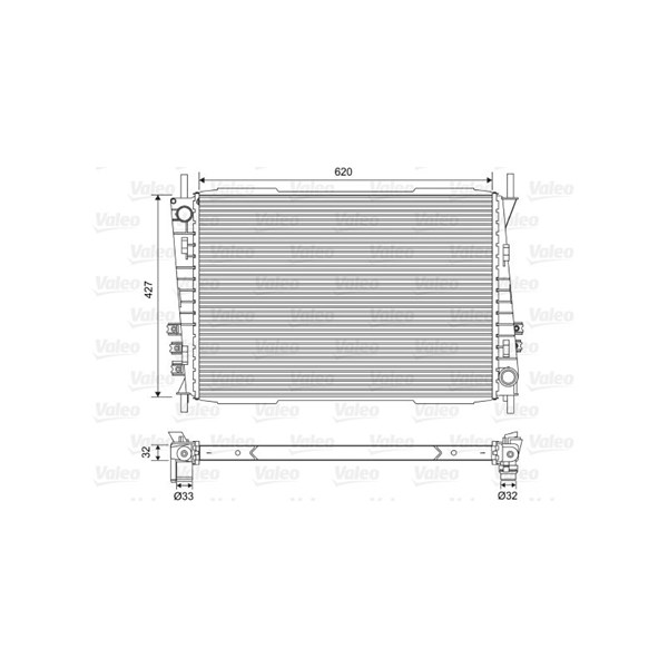 Kylare, motorkylning Valeo 701559 VALEO