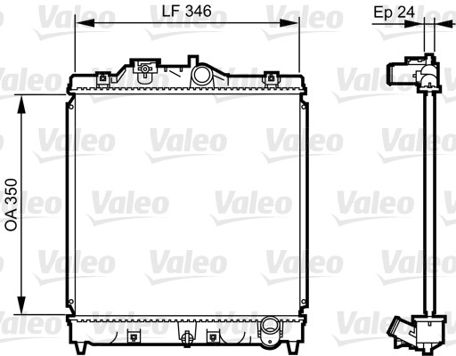 Kylare, motorkylning Valeo 731434 VALEO