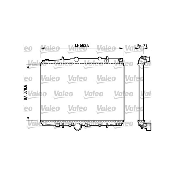 Kylare, motorkylning Valeo 732598 VALEO