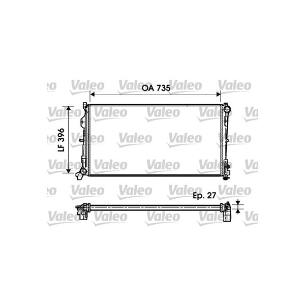 Kylare, motorkylning Valeo 732956 VALEO