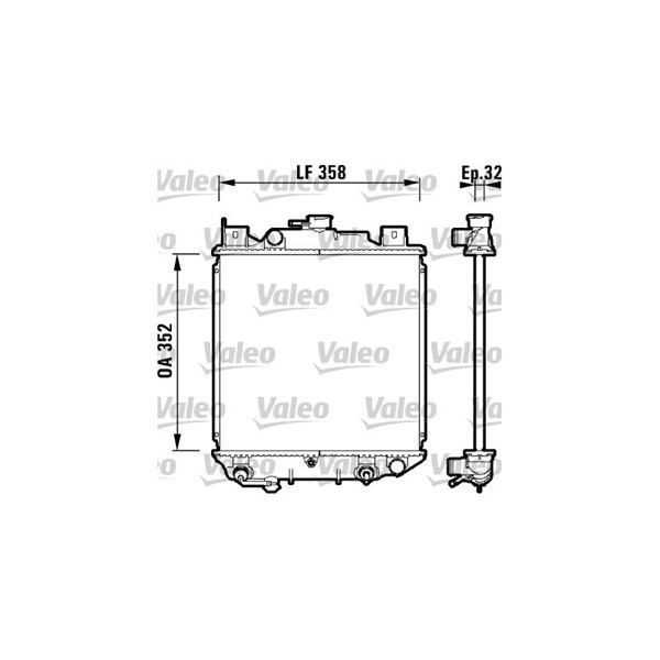 Kylare, motorkylning Valeo 734203 VALEO