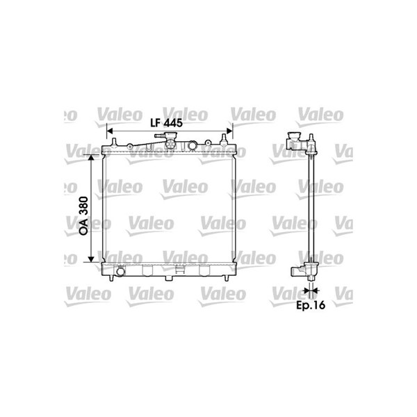 Kylare, motorkylning Valeo 734246 VALEO