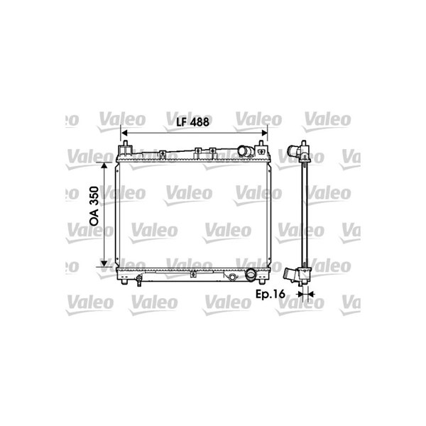 Kylare, motorkylning Valeo 734840 VALEO