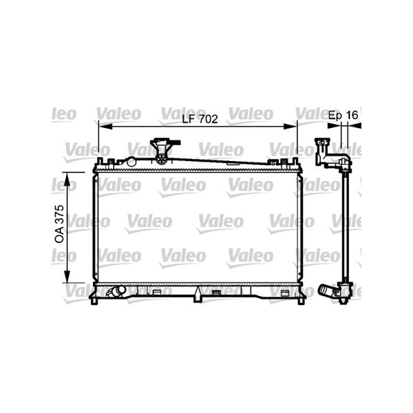 Kylare, motorkylning Valeo 735053 VALEO