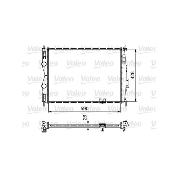 Kylare, motorkylning Valeo 735116 VALEO