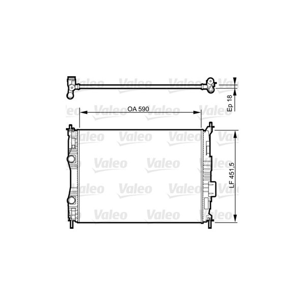 Kylare, motorkylning Valeo 735283 VALEO