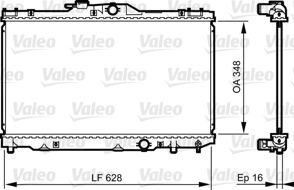 Kylare, motorkylning Valeo 735415 VALEO