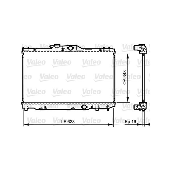 Kylare, motorkylning Valeo 735415 VALEO