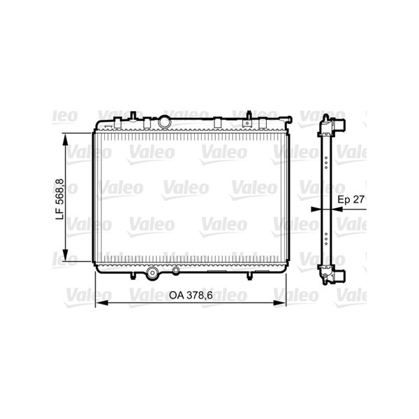 Kylare, motorkylning Valeo 735597 VALEO