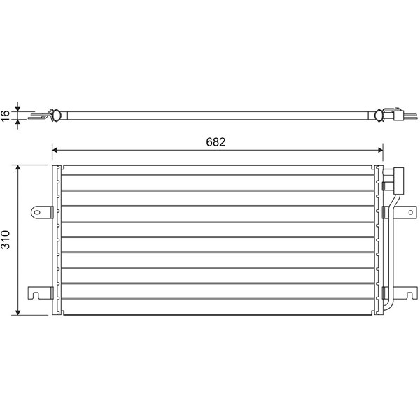 Kondensor, klimatanläggning Valeo 814029 VALEO