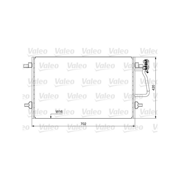 Kondensor, klimatanläggning Valeo 814030 VALEO