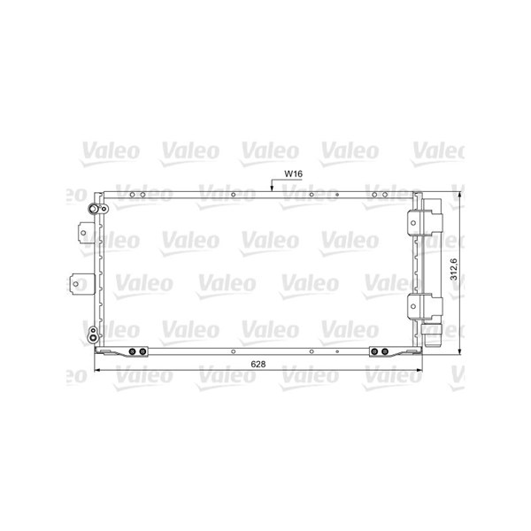 Kondensor, klimatanläggning Valeo 814037 VALEO