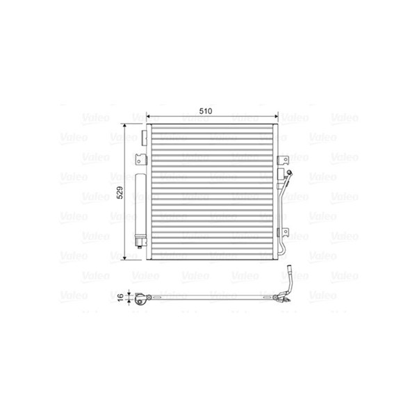 Kondensor, klimatanläggning Valeo 814163 VALEO