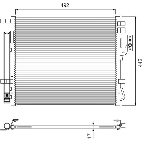 Kondensor, klimatanläggning Valeo 814404 VALEO