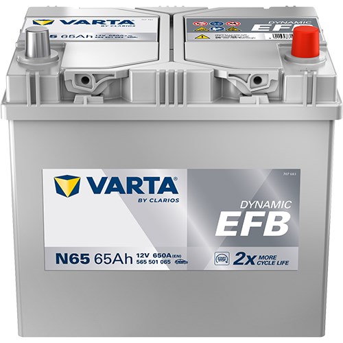 Startbatteri Varta Blue Dynamic Efb N65 12v 65ah 650a VARTA