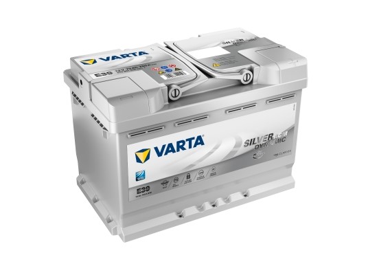 STARTBATTERI VARTA SILVER DYN AGM E39 12V 70AH 760A, Bagageutrymm VARTA