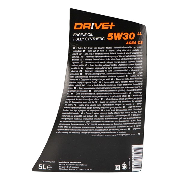 Motorolja Driveplus 5W-30 C3 Ll