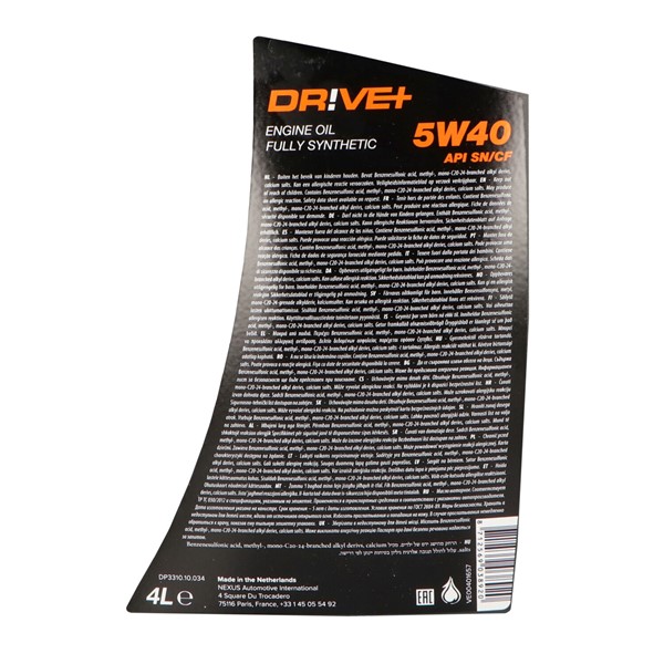 Motorolja Driveplus 5W-40 A3/B3 4L Motorolja Driveplus 5W-40 A3/B3 4L