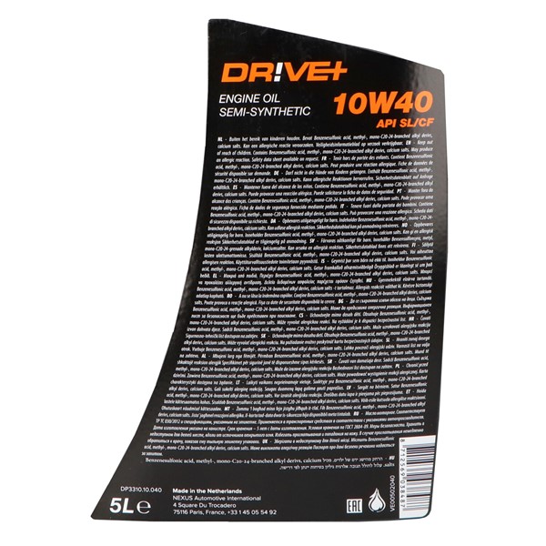 Motorolja Driveplus 10W-40 A3/B3 5L