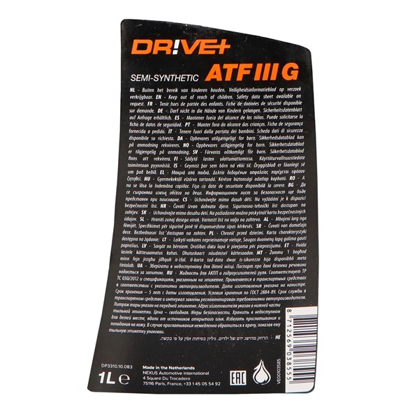 Transmissionsolja Driveplus Atf Iii G 1L