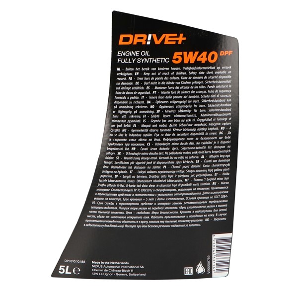 Motorolja Driveplus 5W-40 C3 Dpf 5L Motorolja Driveplus 5W-40 C3 Dpf 5L