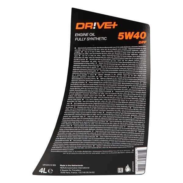 Motorolja Driveplus 5W-40 C3 Dpf 4L