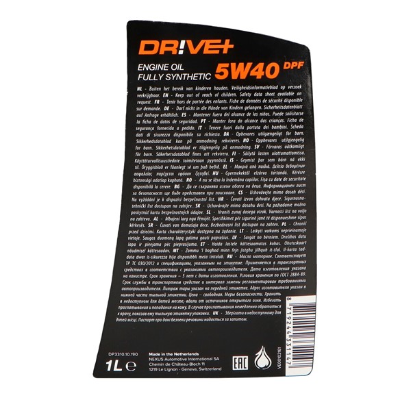 Motorolja Driveplus 5W-40 C3 Dpf 1L