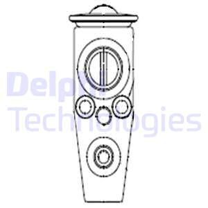 Expansionsventil, klimatanläggning Delphi TSP0585120 DELPHI
