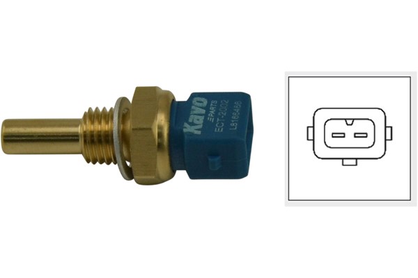 Kylvätsketemperatur-sensor, Vänster, Höger, Upptill Kavo parts EC KAVO PARTS