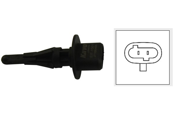 Sensor, insugslufttemperatur, Nedre, Upptill, Luftfilterhus Kavo  KAVO PARTS