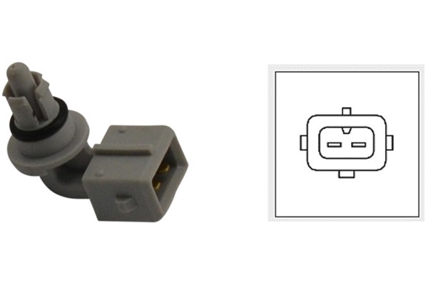 Sensor, insugslufttemperatur, Fram, Upptill, Nedre, Insugsgrenrör KAVO PARTS