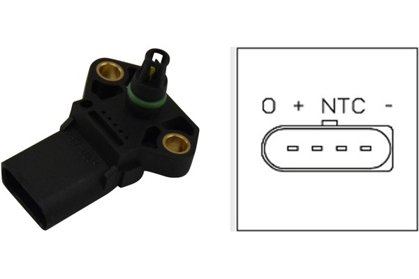 Sensor, insugstryck, Nedre, Insugsgrenrör Kavo parts EMS-5502 KAVO PARTS