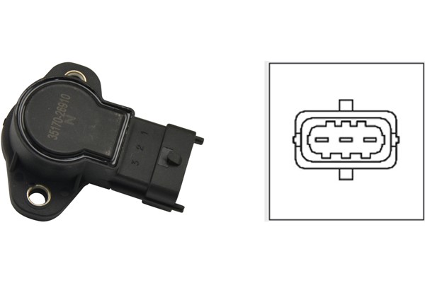 Sensor, gasspjäll Kavo parts ETP-1501 KAVO PARTS
