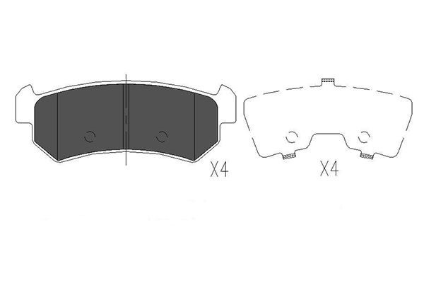 Bromsbeläggsats, Bakaxel Kavo parts KBP-1007 KAVO PARTS