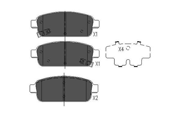 Bromsbel�äggsats, Bakaxel Kavo parts KBP-1013 KAVO PARTS