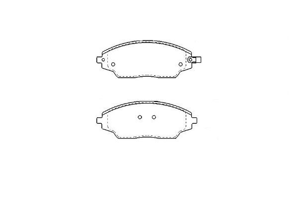 Bromsbeläggsats, Framaxel Kavo parts KBP-1021 KAVO PARTS