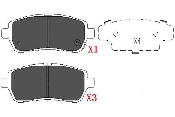 Bromsbeläggsats, Framaxel Kavo parts KBP-1514 KAVO PARTS