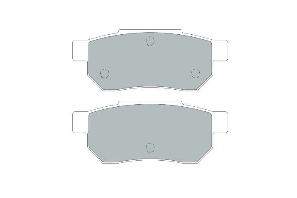 Bromsbeläggsats, Bakaxel, Framaxel Kavo parts KBP-2051 KAVO PARTS