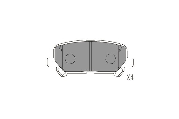 Bromsbeläggsats, Bakaxel Kavo parts KBP-2073 KAVO PARTS