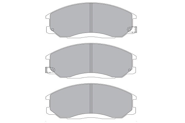 Bromsbeläggsats, Framaxel Kavo parts KBP-3019 KAVO PARTS