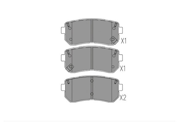 Bromsbeläggsats, Bakaxel Kavo parts KBP-3054 KAVO PARTS