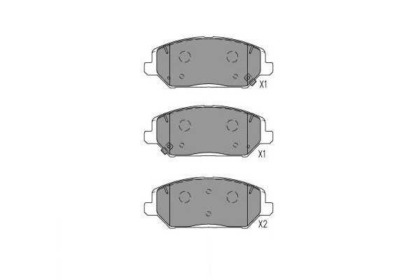 Bromsbeläggsats, Framaxel KAVO PARTS